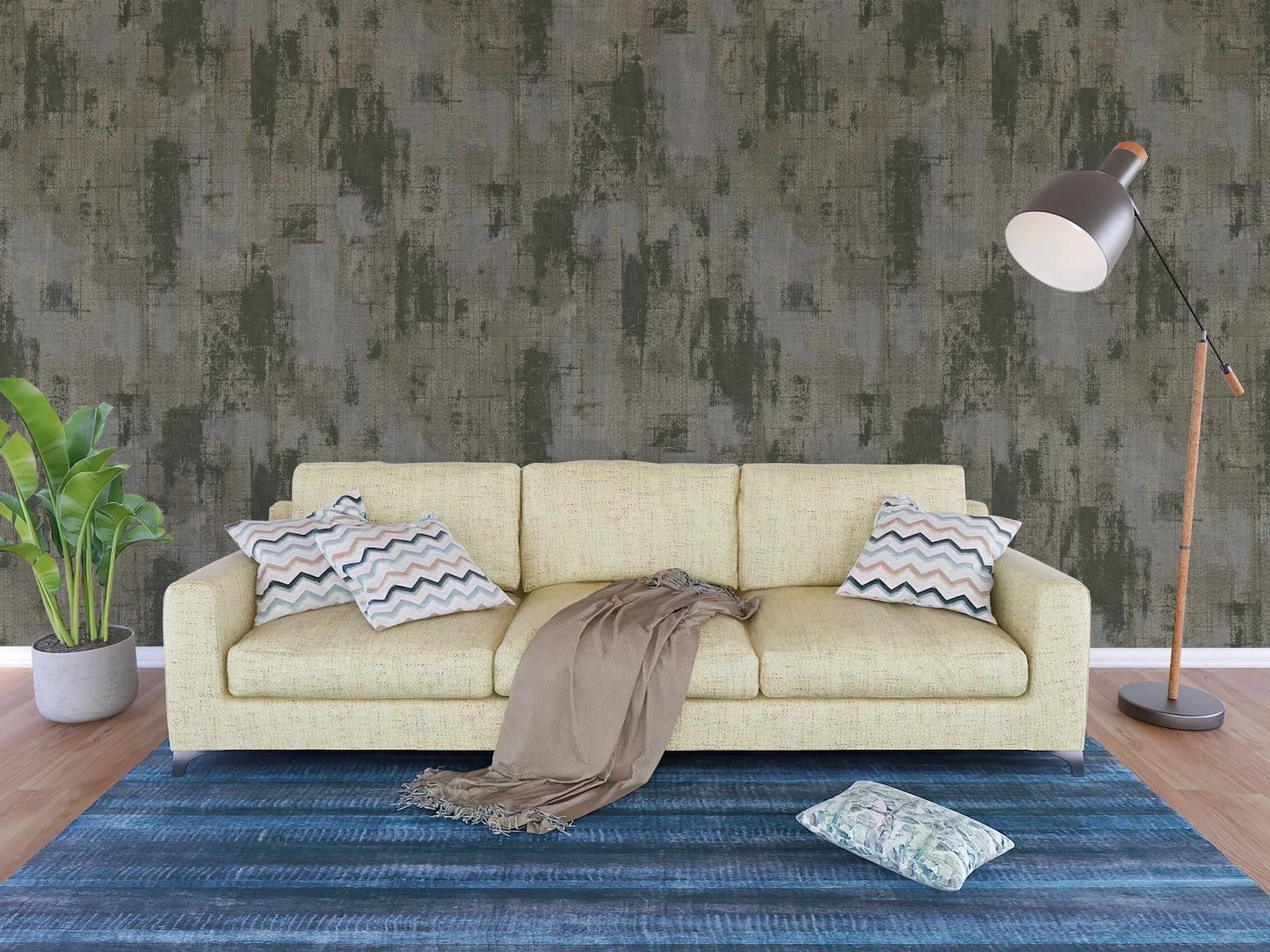 fabric texture wallpaper for living room India