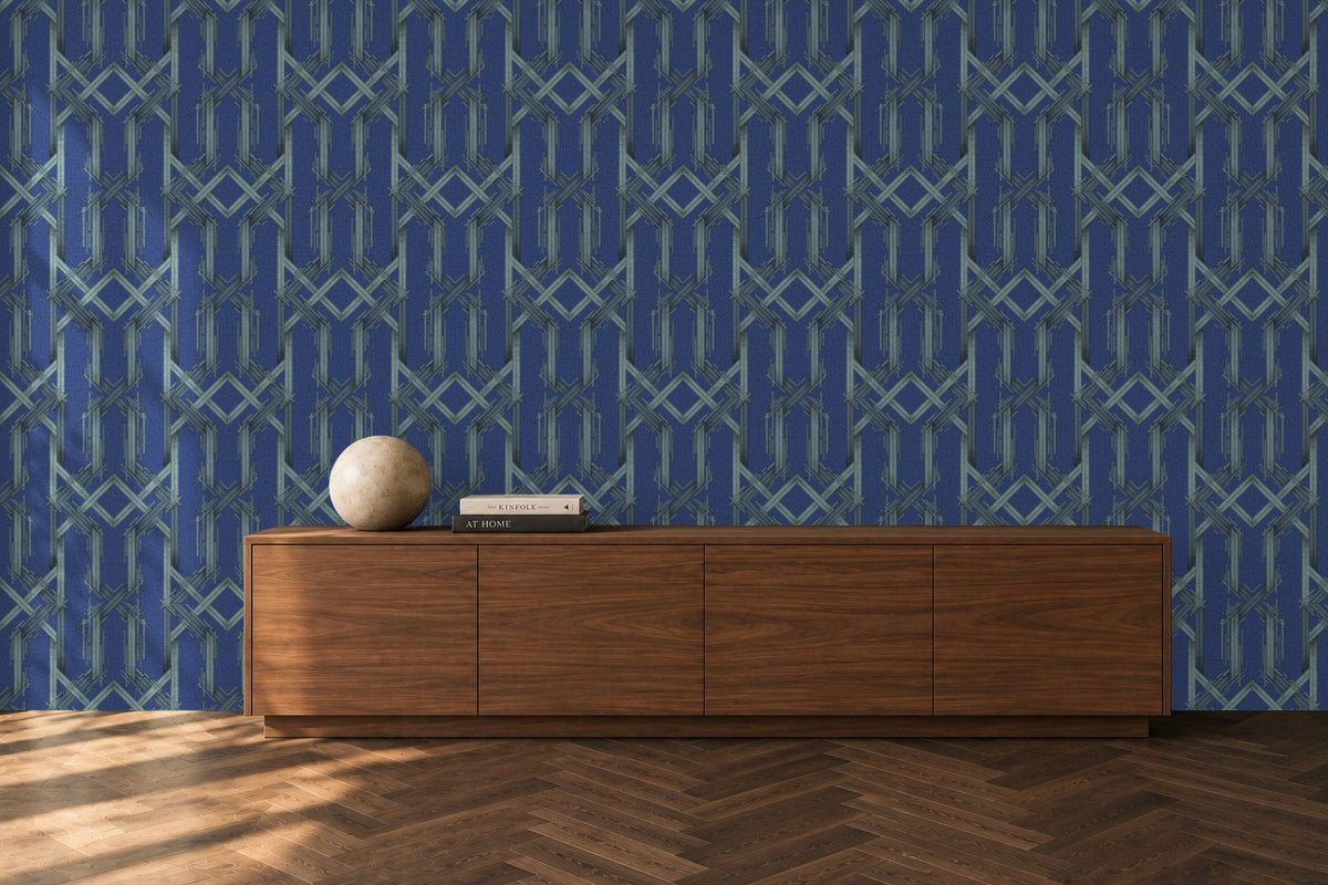 Lattice Deco Wallpaper