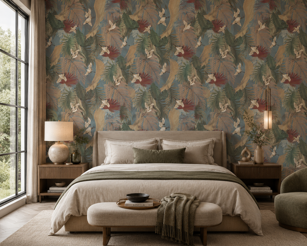 Crane Canopy Wallpaper
