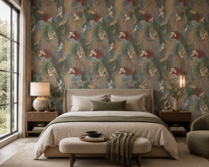 Crane Canopy Wallpaper