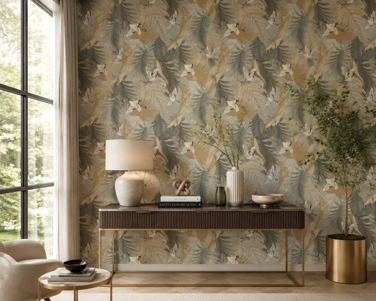 Crane Canopy Wallpaper