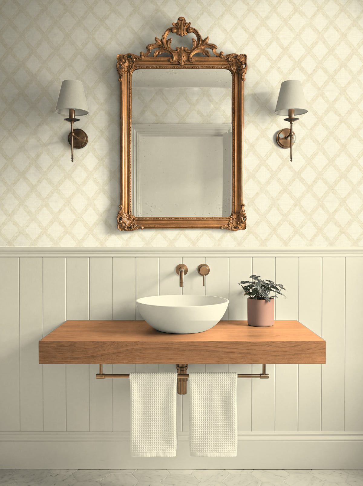 Atelier Trellis Wallpaper