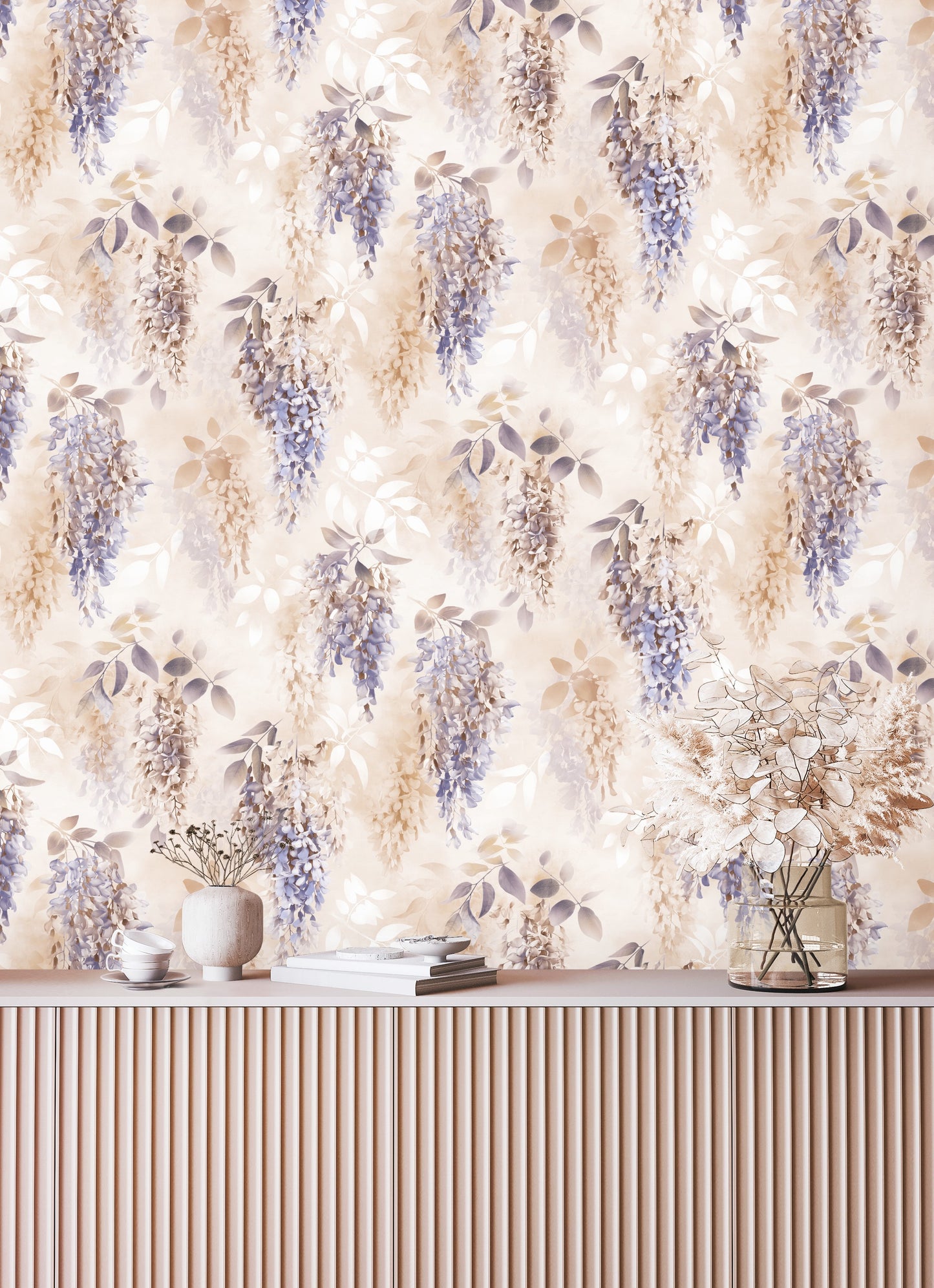 Wisteria Cascade Wallpaper