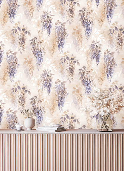 Wisteria Cascade Wallpaper