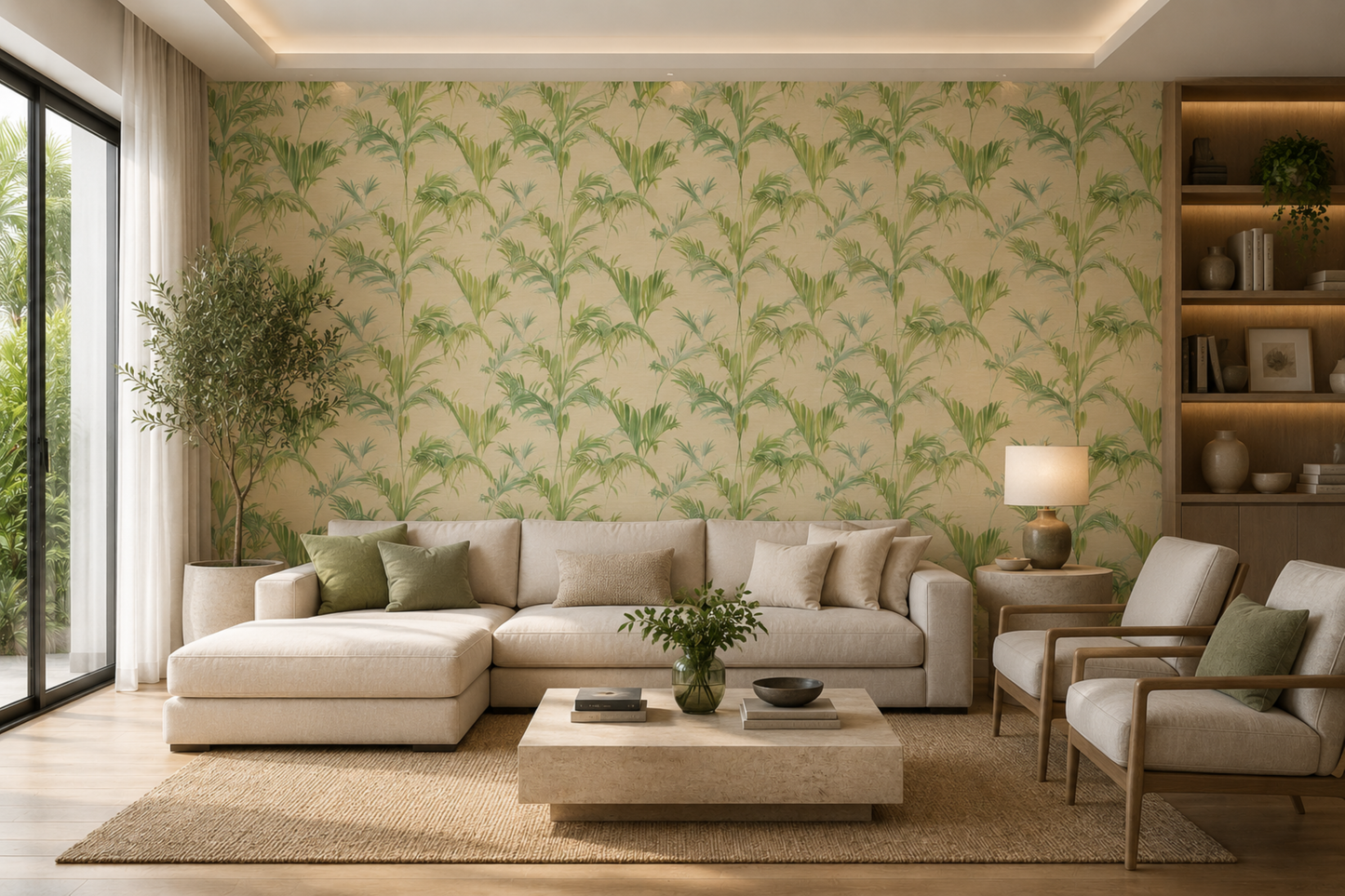 Palm Atrium Wallpaper
