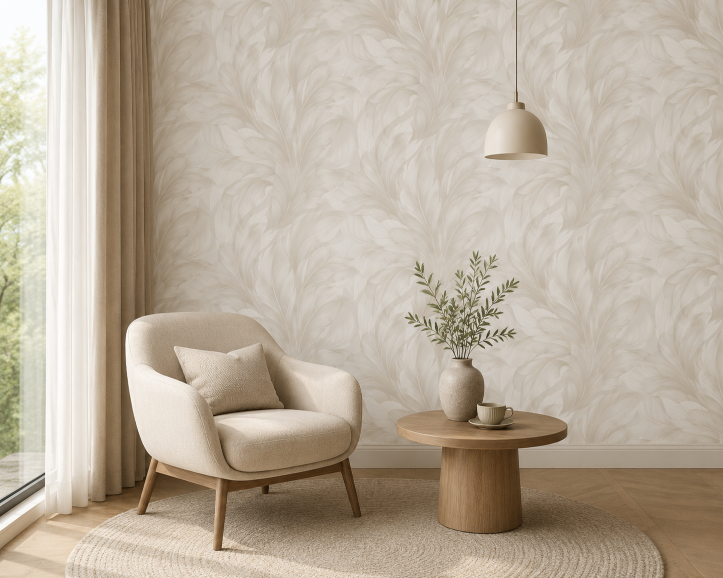 Feather Waltz Wallpaper