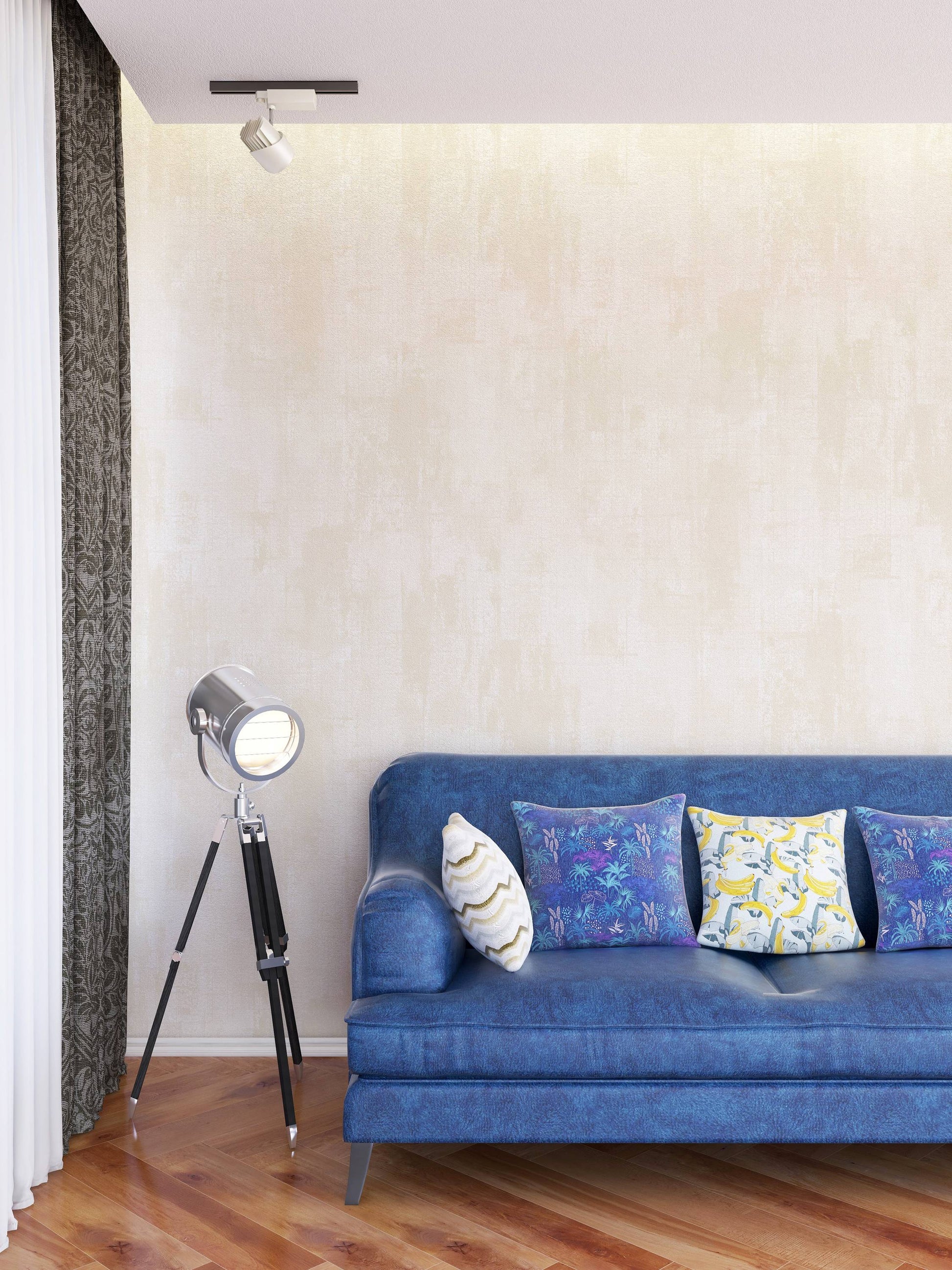 fabric texture wallpaper for living room India