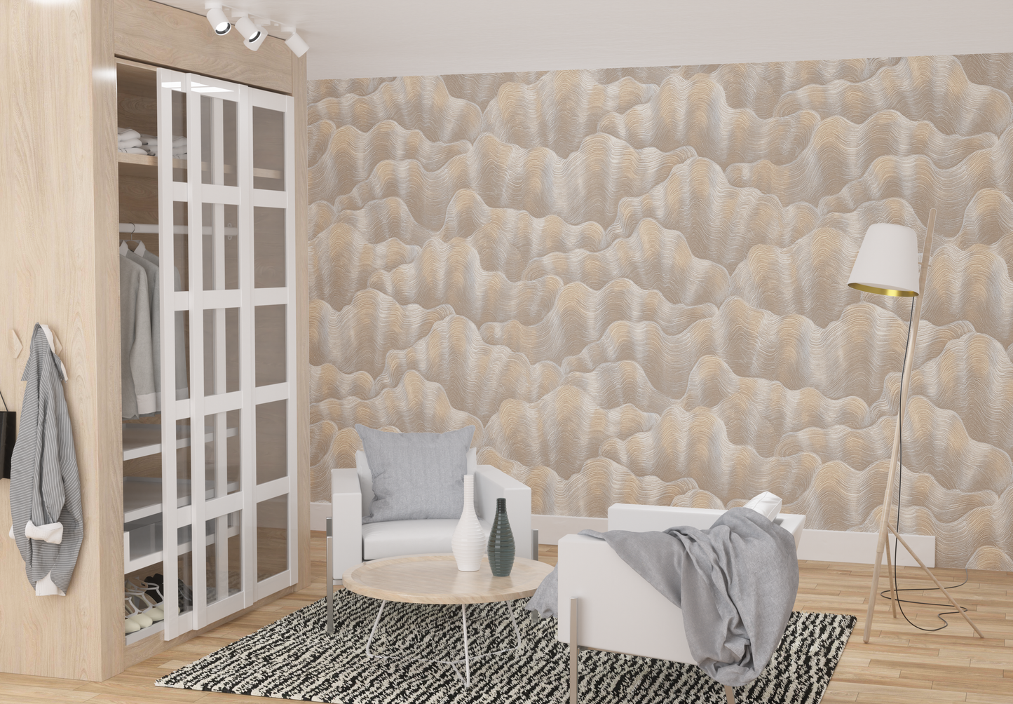 abstract texture wallpaper for living room India