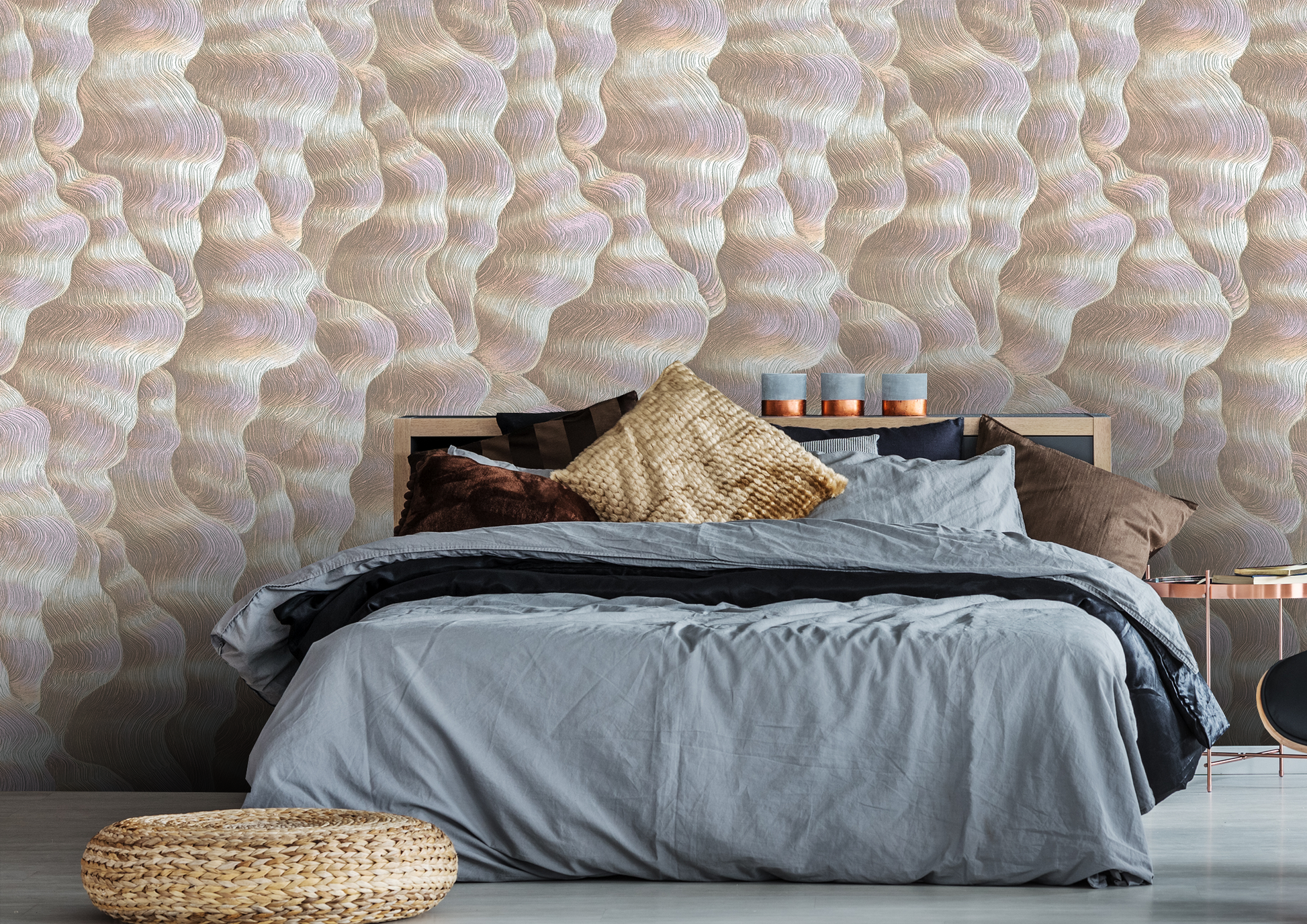 abstract texture wallpaper for bedroom India