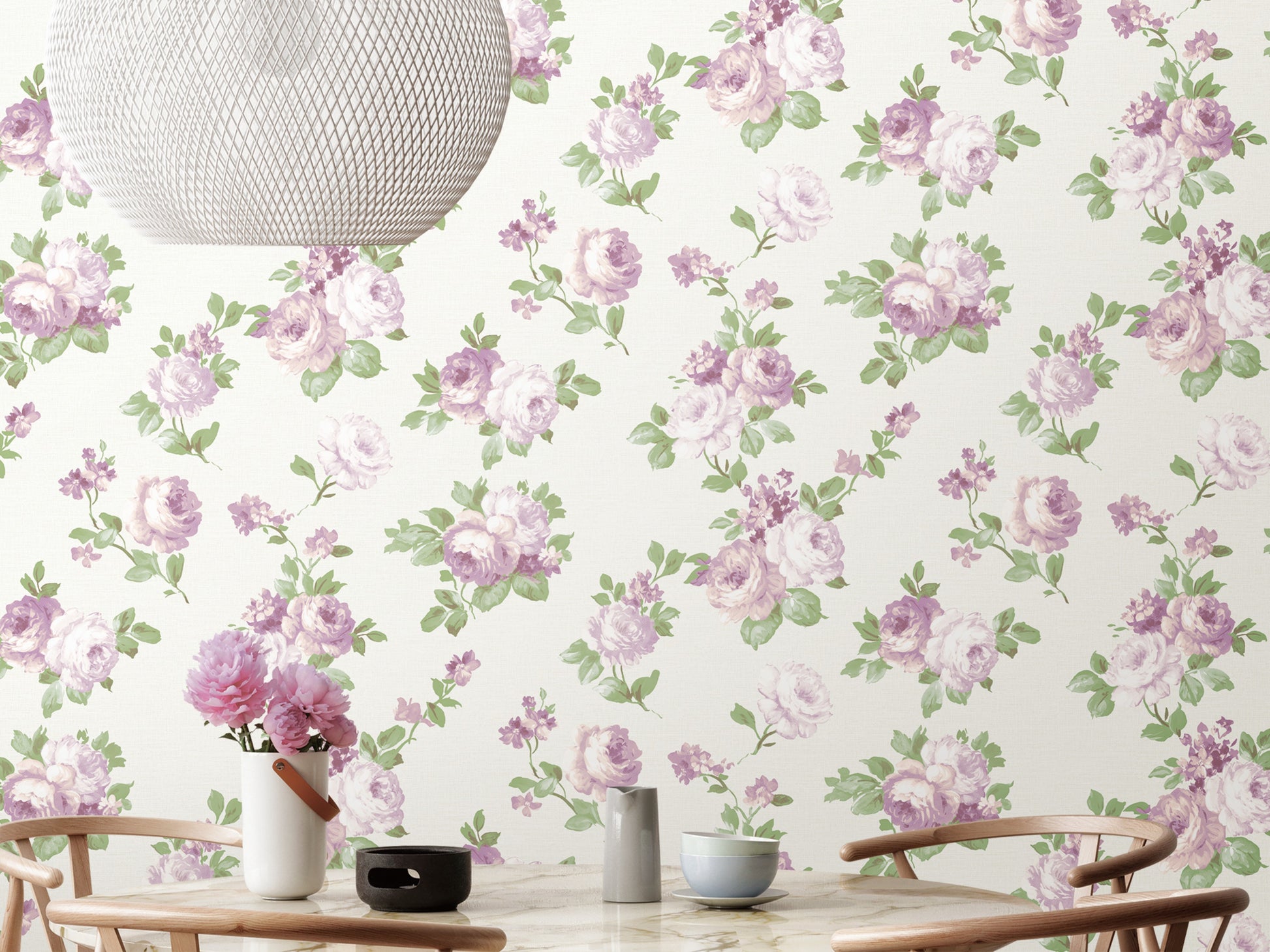 floral wallpaper for dining room India