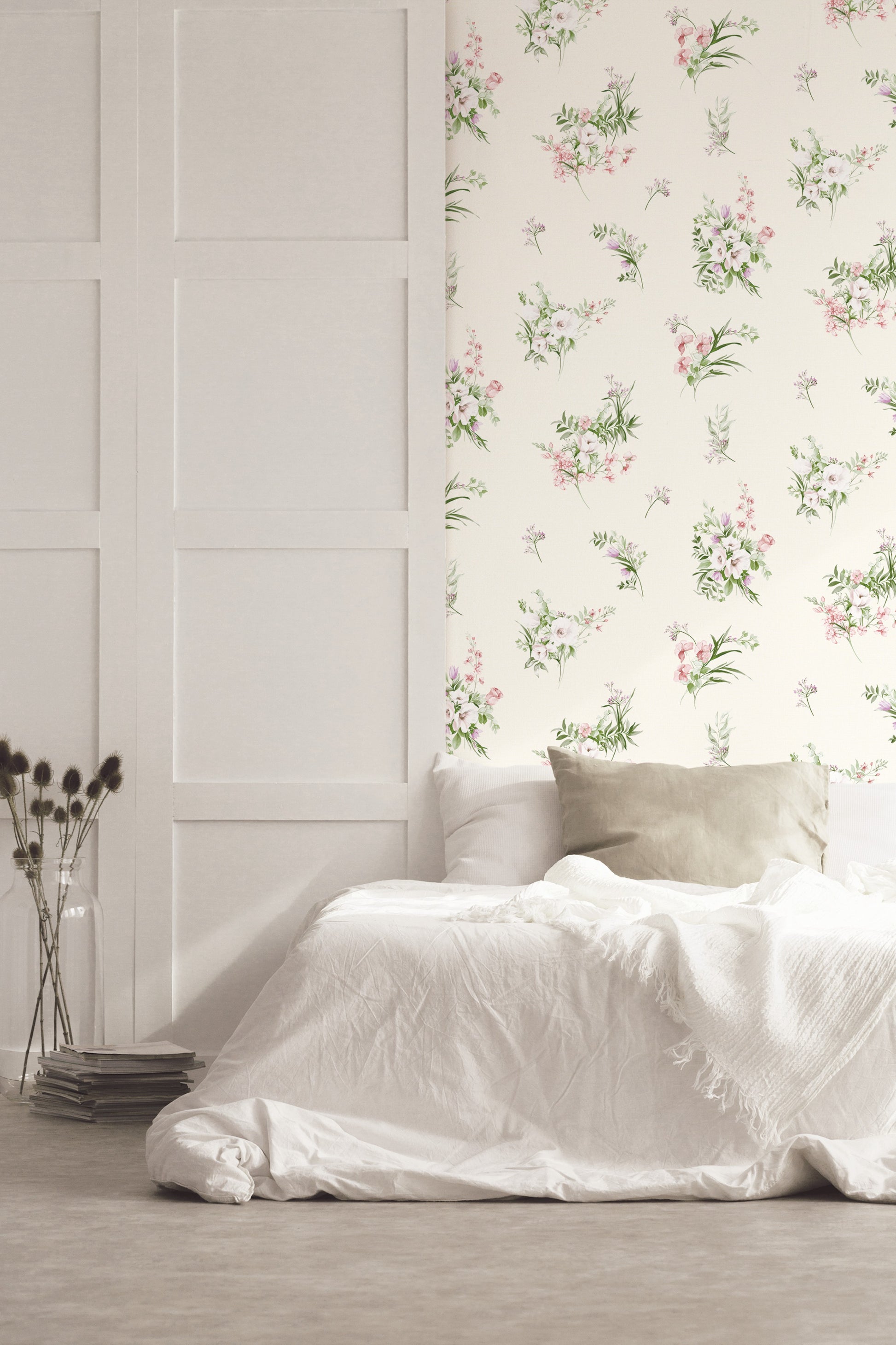 floral wallpaper for bedroom India