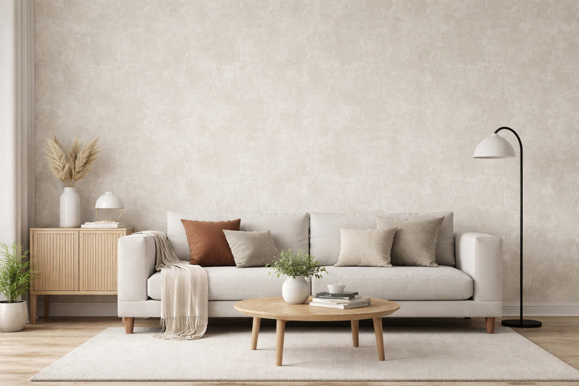 fabric texture wallpaper for dining room India