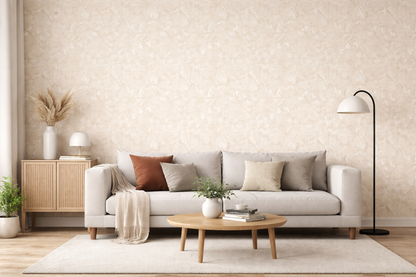 fabric texture wallpaper for dining room India