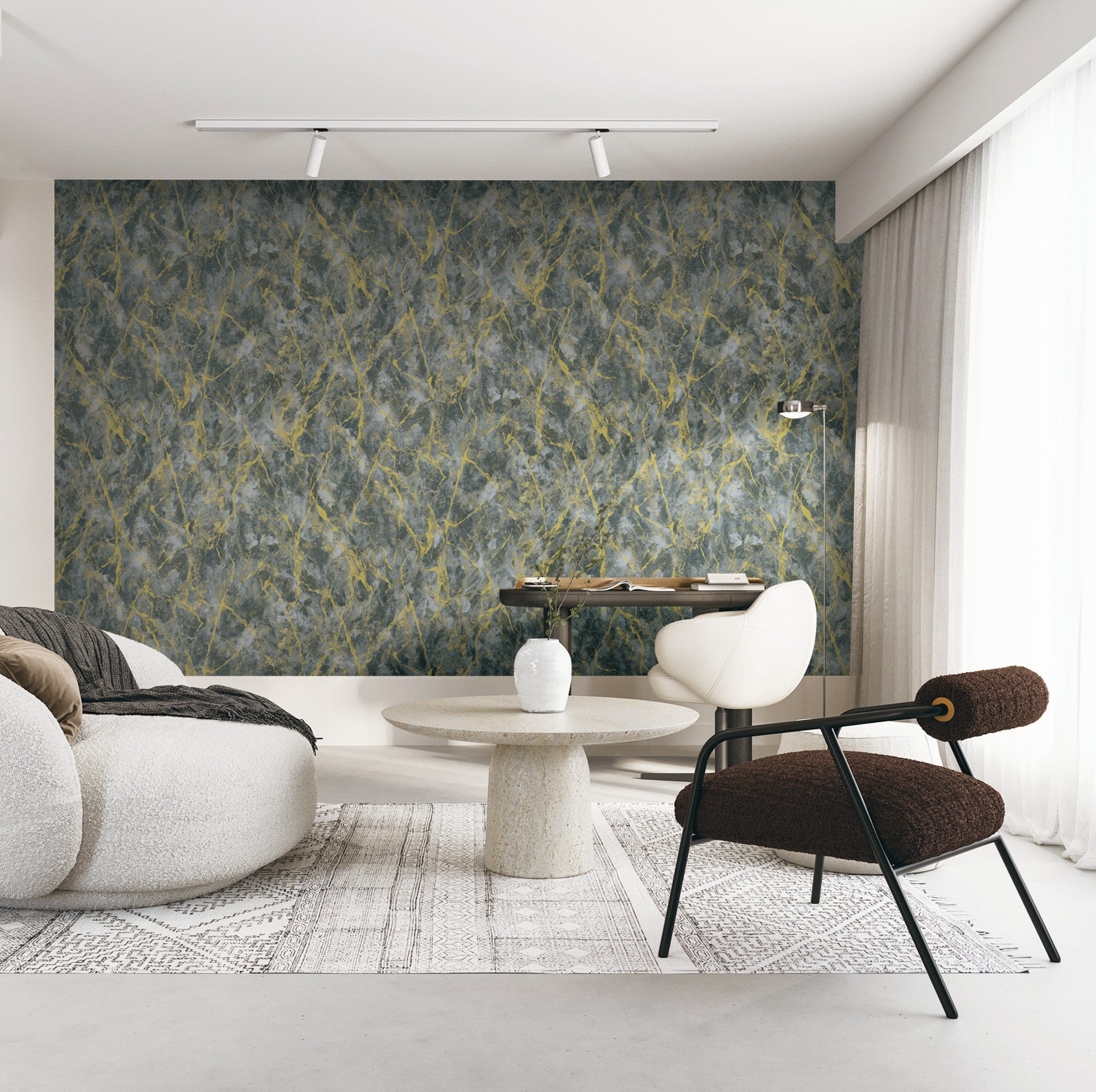 abstract wallpaper for living room India