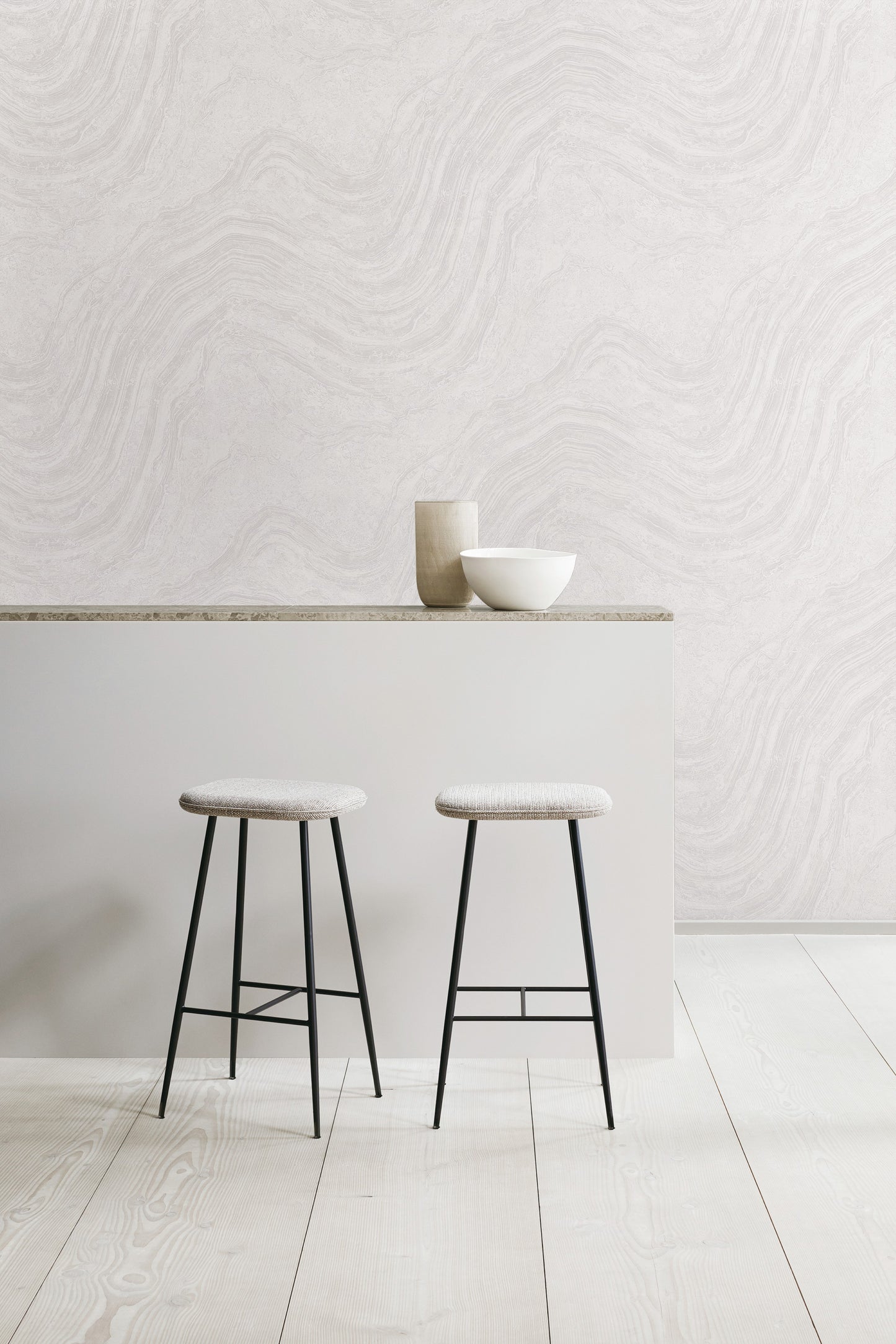 swirly wallpaper for dining room India