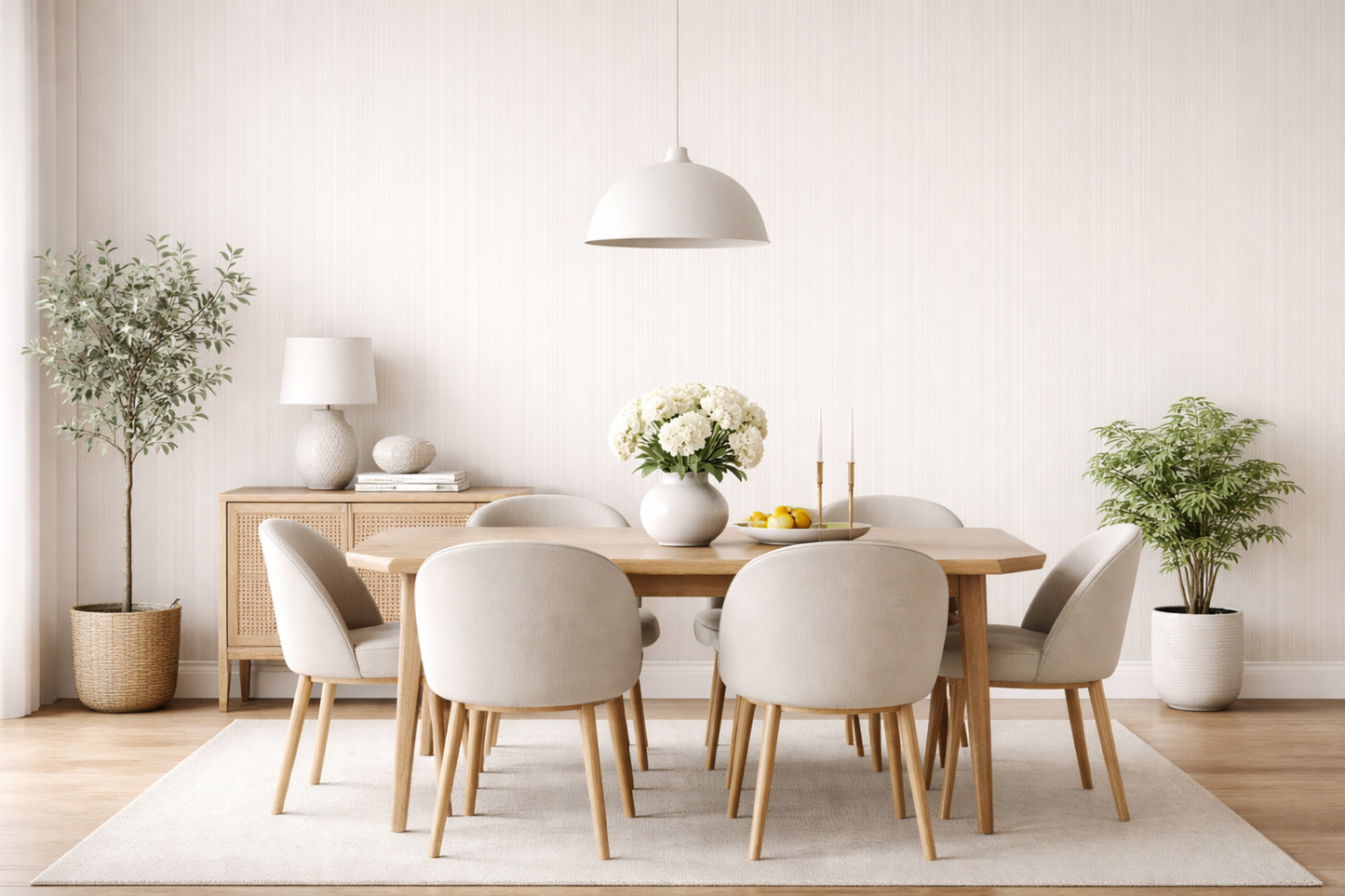 geometric wallpaper for dining room India