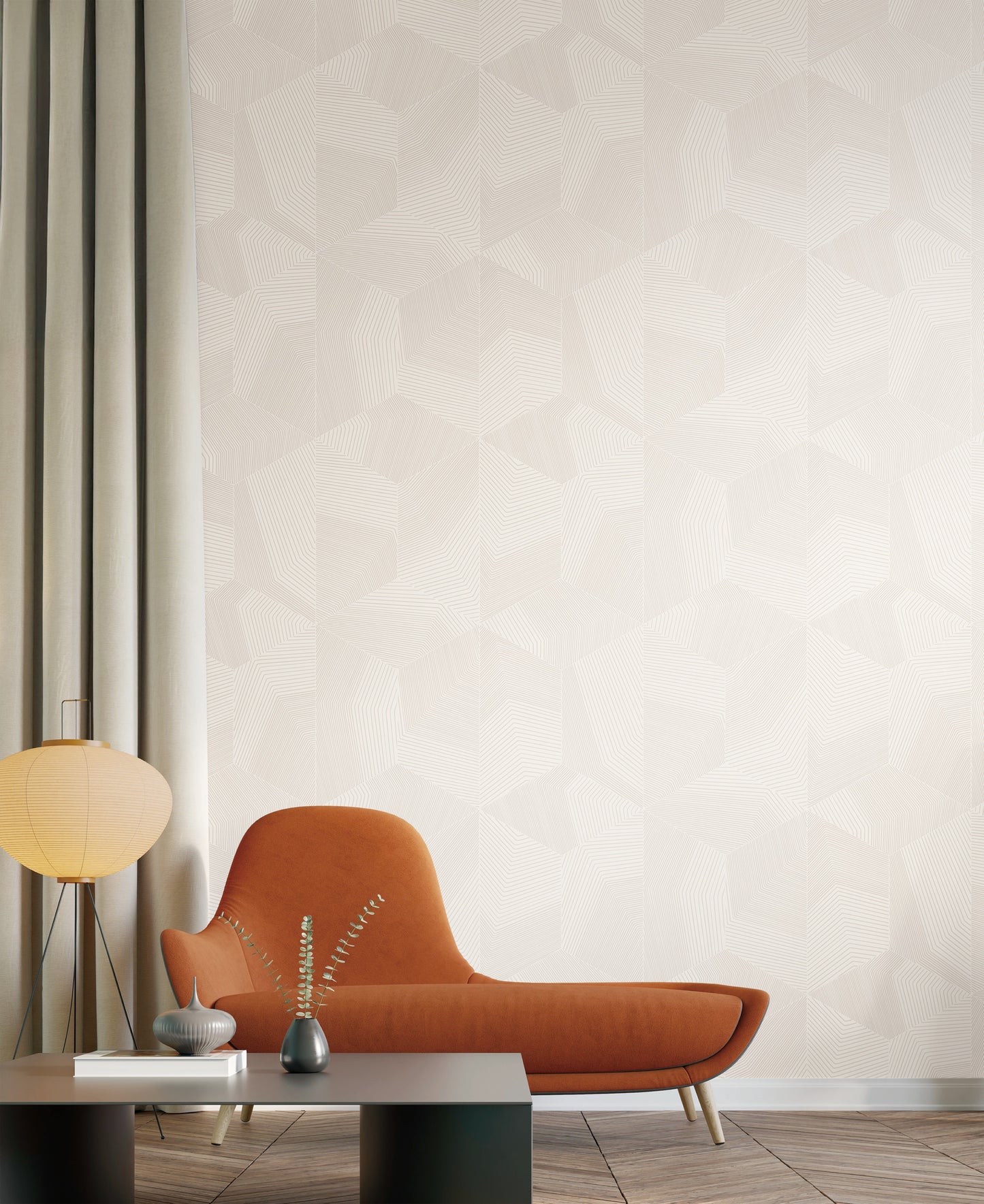 geometric wallpaper for living room India