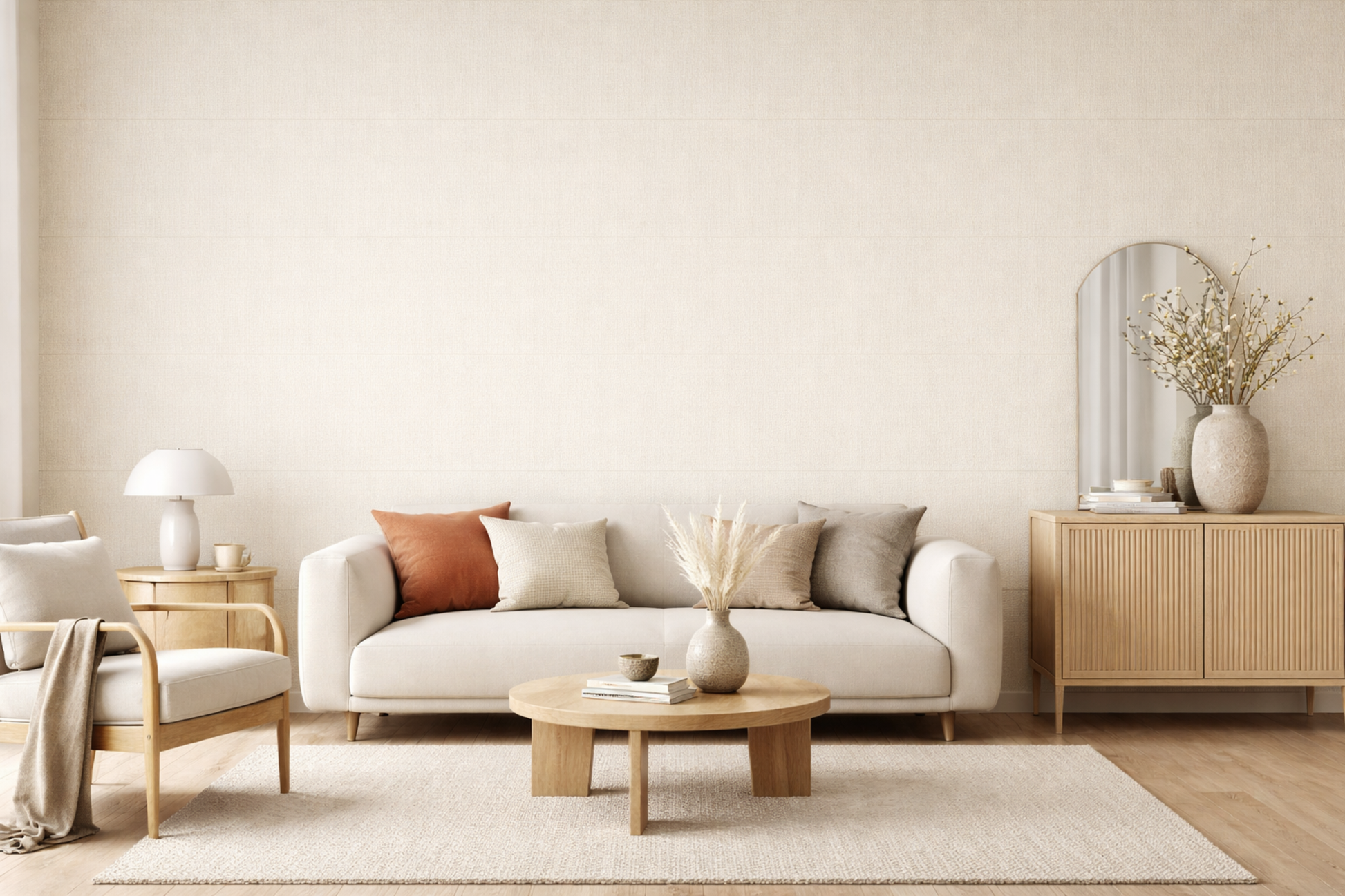 fabric texture wallpaper for living room India