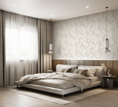 swirly wallpaper for bedroom India