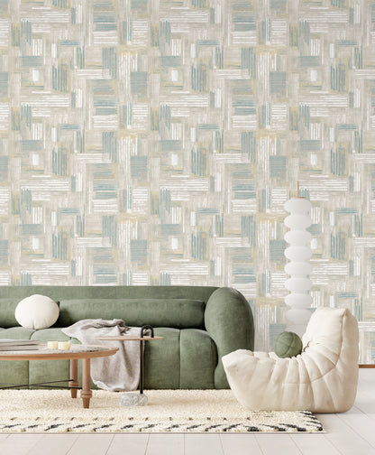 Brushwork Grid Wallpaper