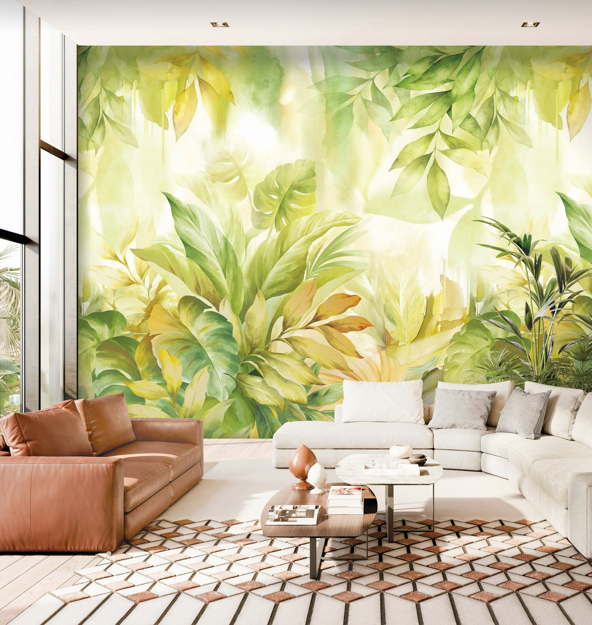 Verdant Oasis Mural Wallpaper