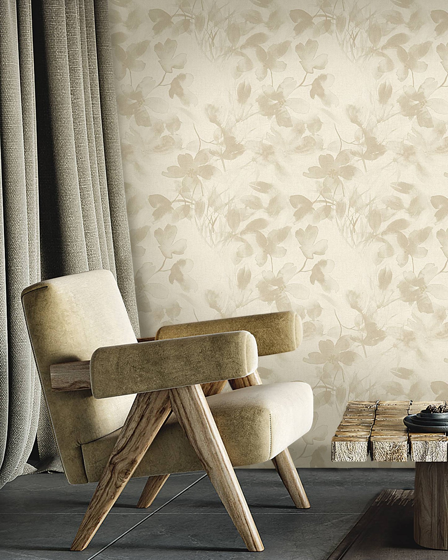 floral wallpaper for powder room India
