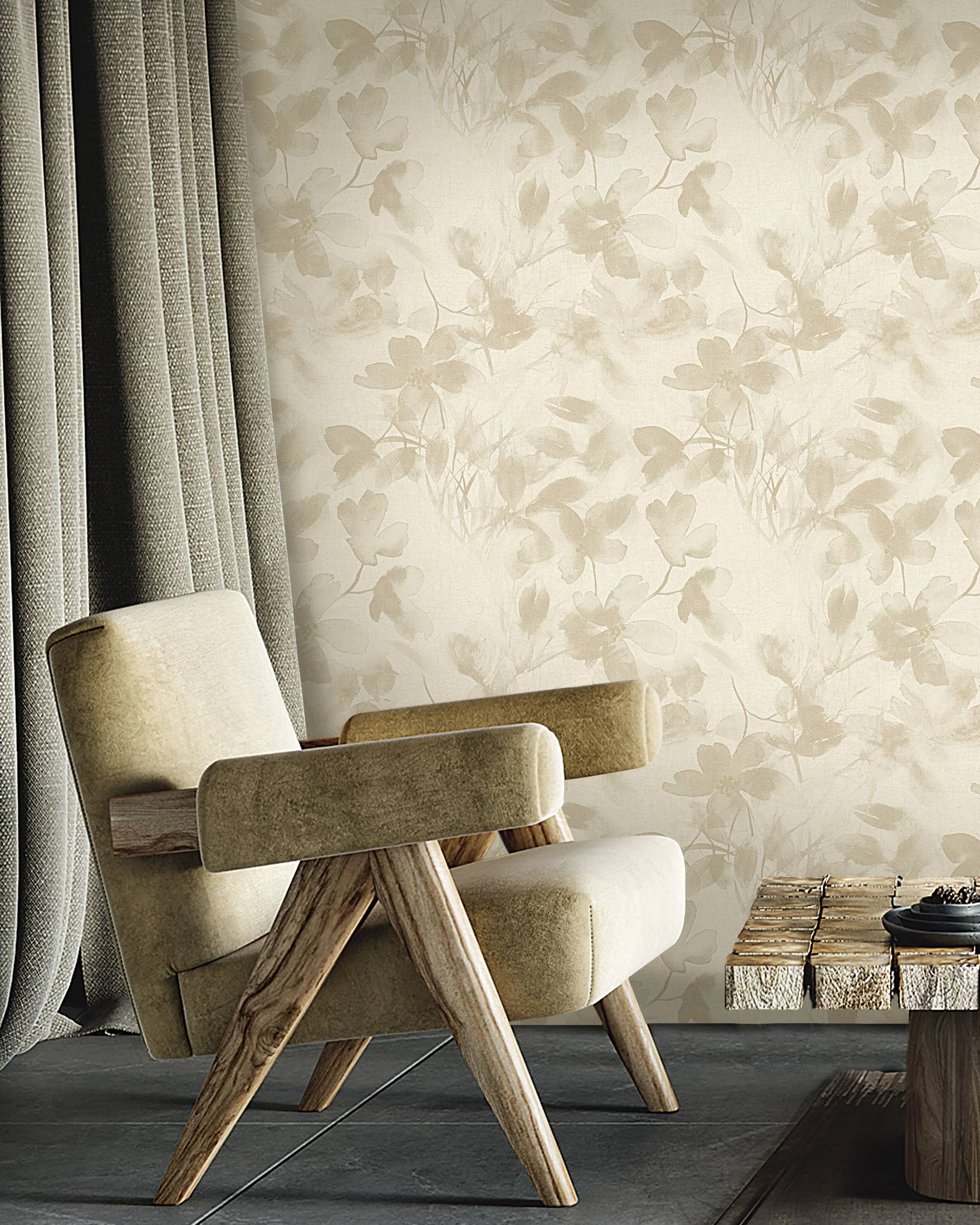 floral wallpaper for powder room India