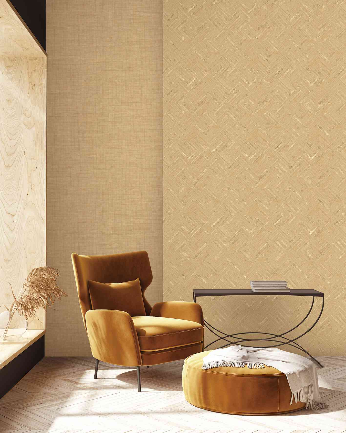 Vintage Interlock Wallpaper