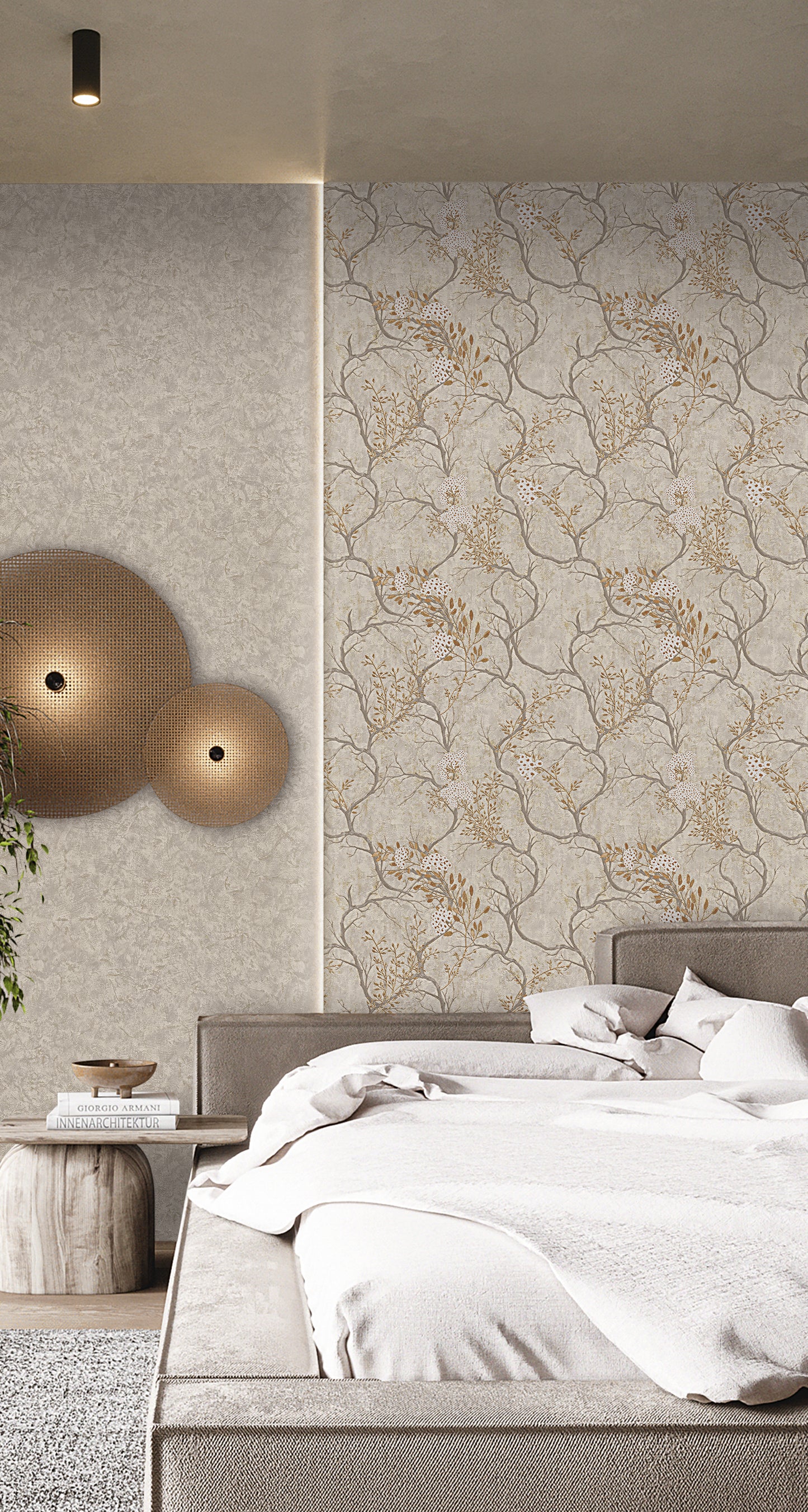 geometric wallpaper for bedroom India