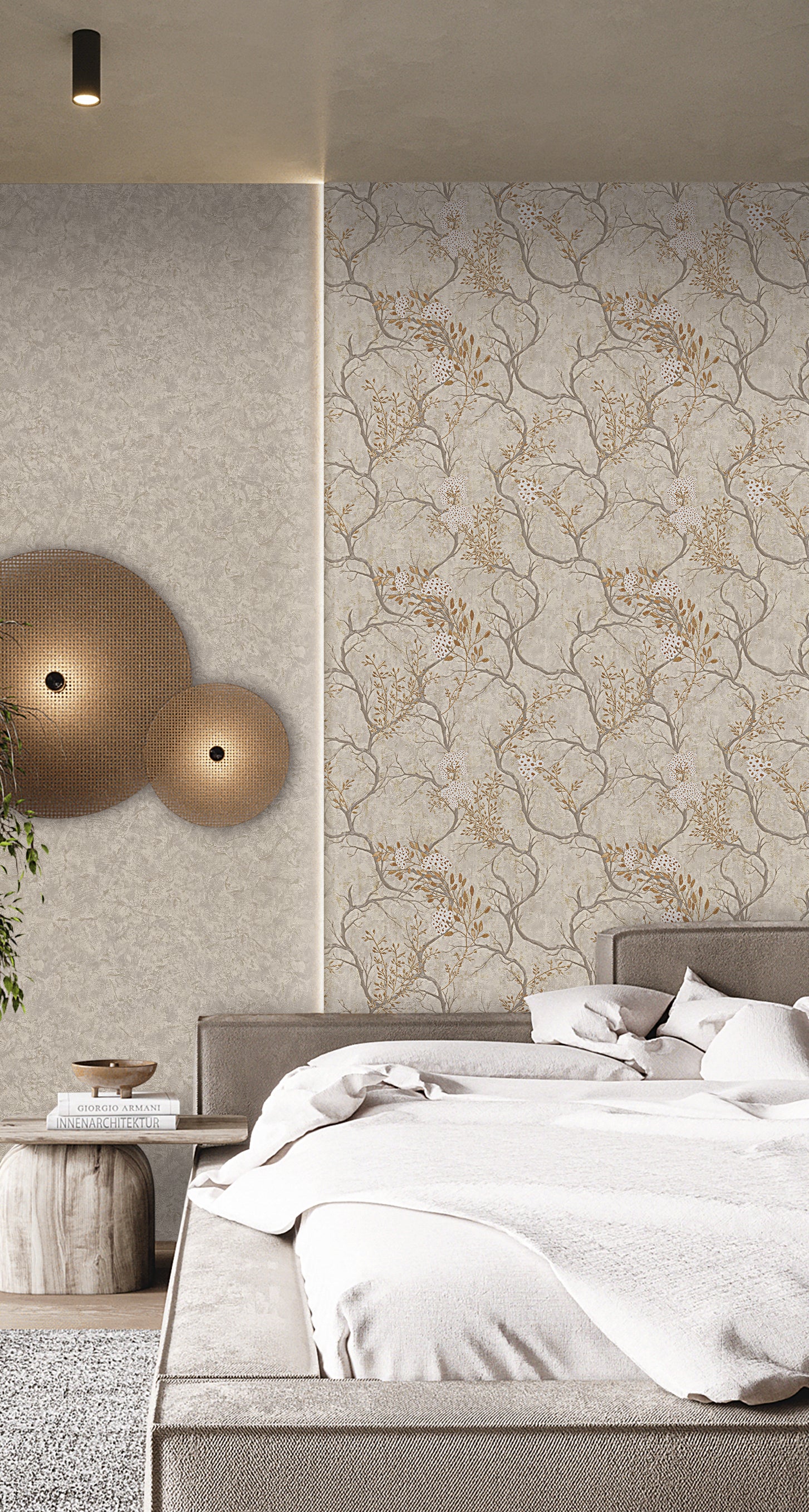 geometric wallpaper for bedroom India