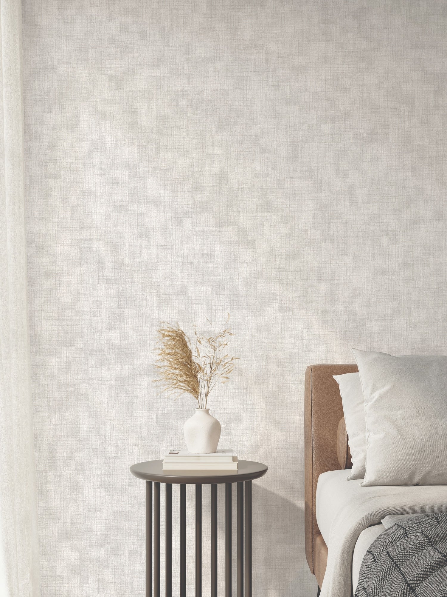 fabric texture wallpaper for dining room India