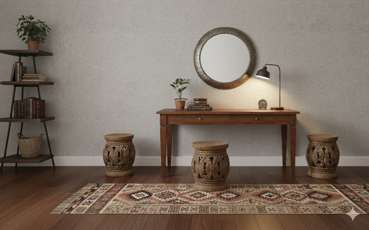 geometric wallpaper for dining room India