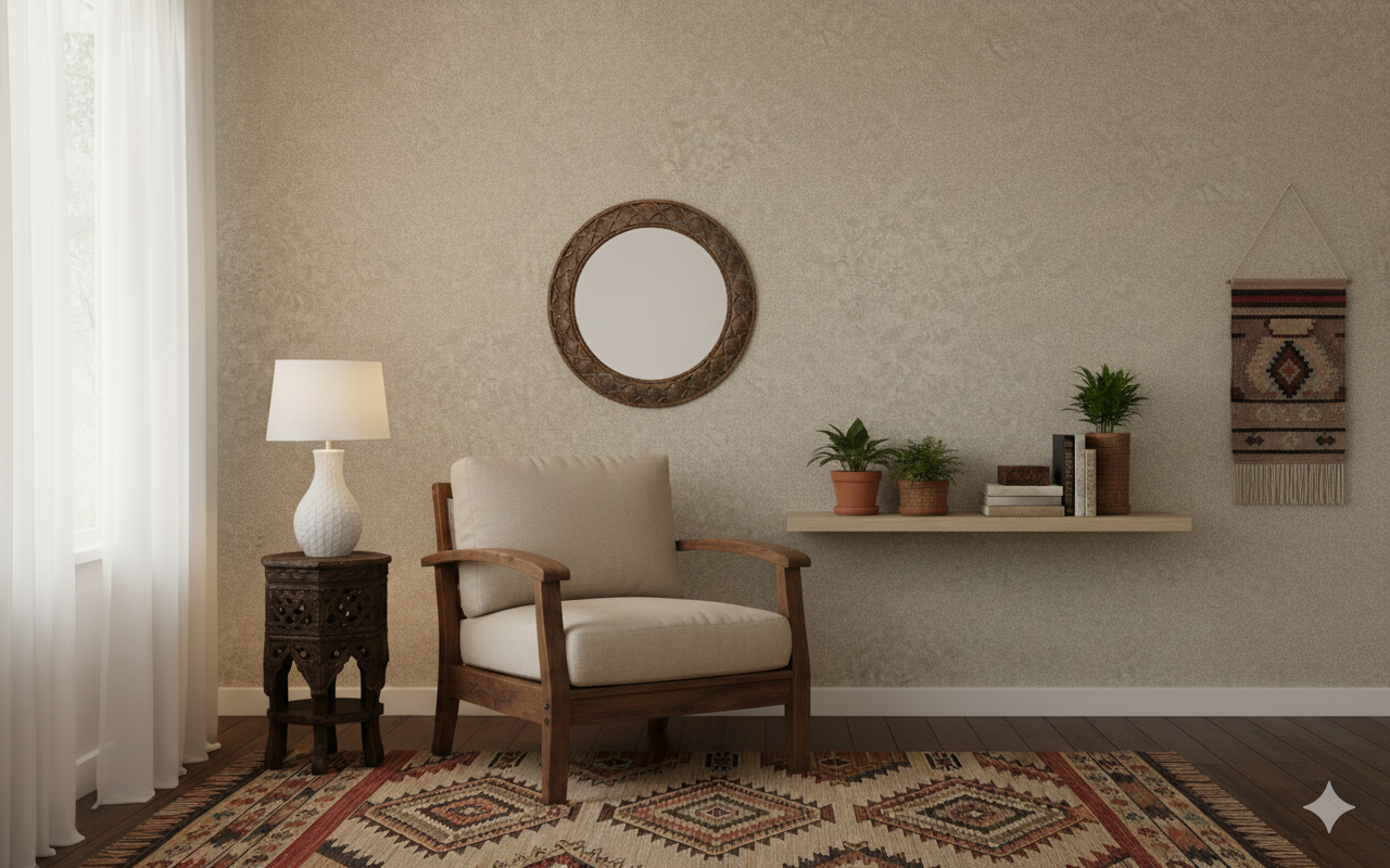 geometric wallpaper for dining room India