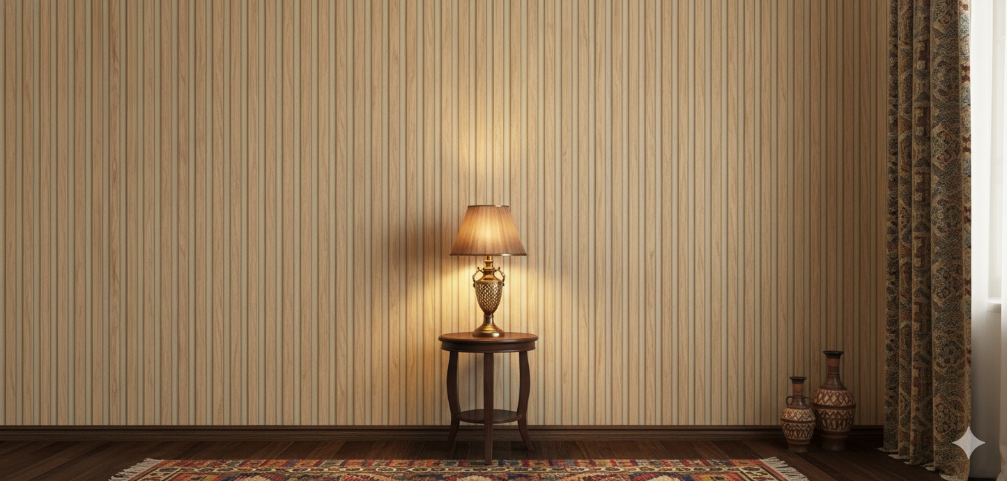 Wood Illusion Wallpaper